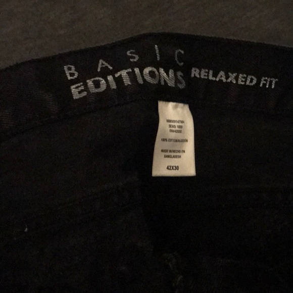 Black faded jeans men’s - Picture 4 of 4